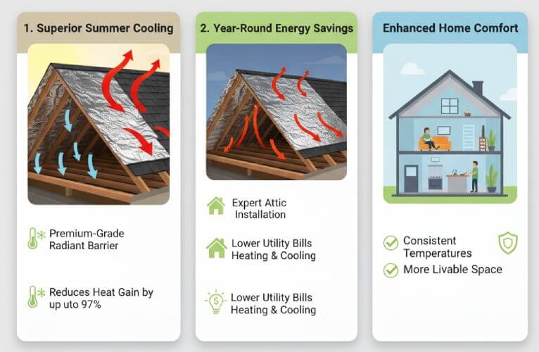 Benefits of Radiant Barriers for Attic Insulation